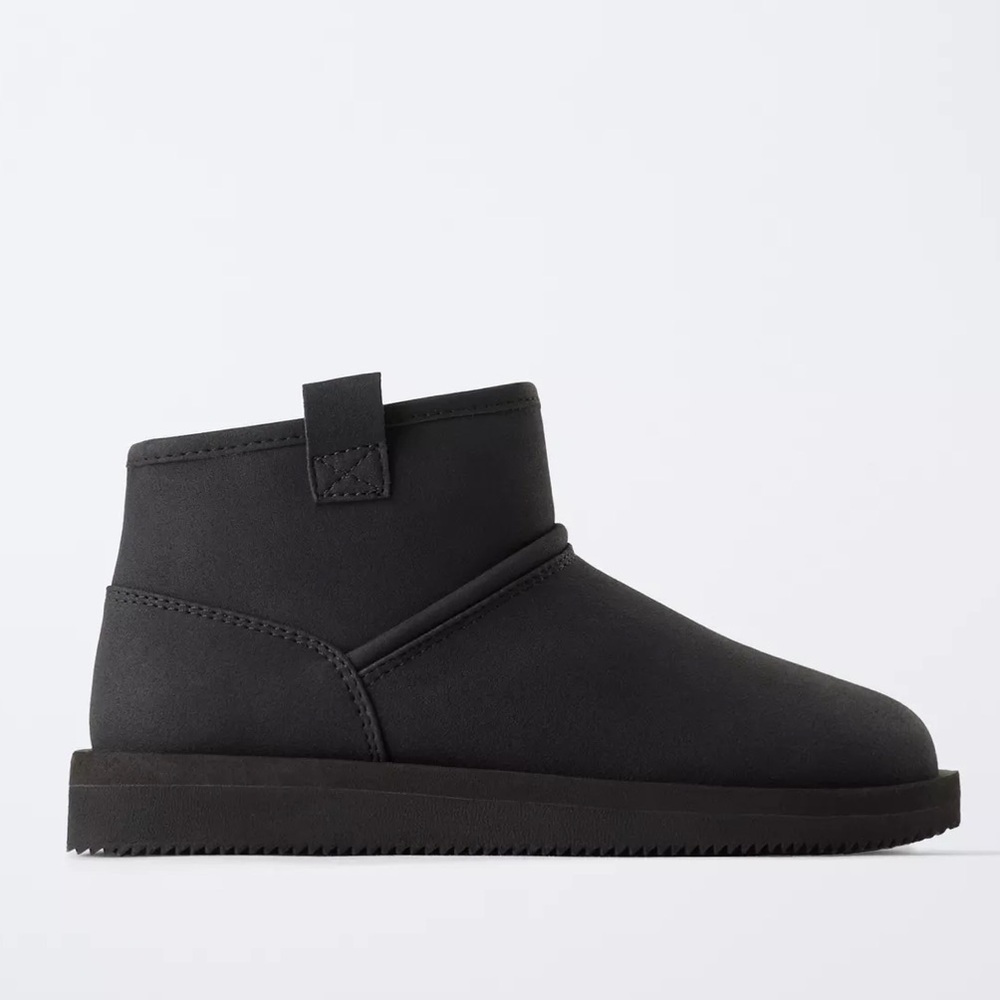 Zara Boys Faux Fur Ankle Boot